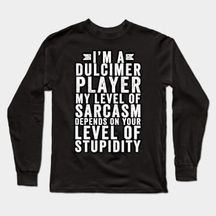 funny dulcimer Long Sleeve T-Shirt